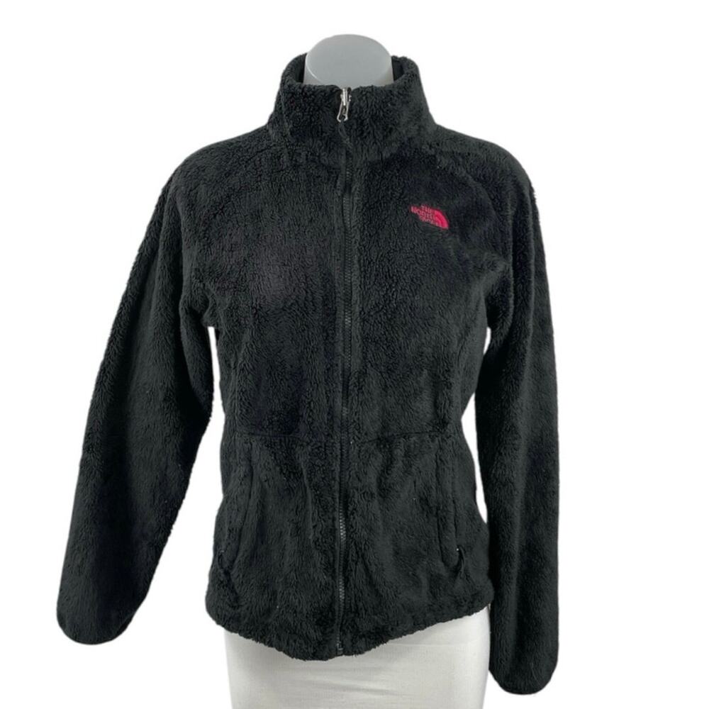 The North Face Pink Ribbon Osito Fleece Mock Neck Long Sleeve Coat Jacket Sz SP